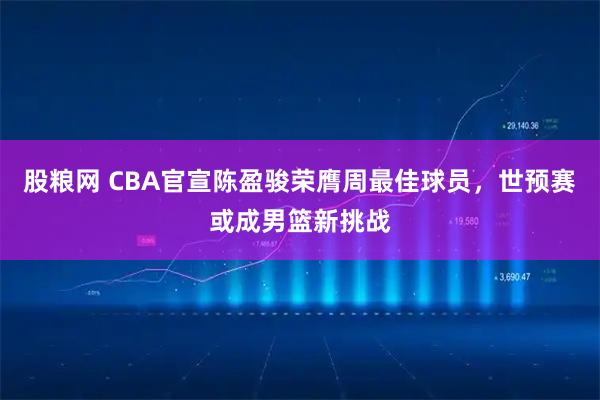 股粮网 CBA官宣陈盈骏荣膺周最佳球员，世预赛或成男篮新挑战